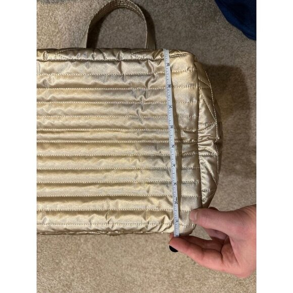 Michael Kors Winnie Quilted Nylon Pale Gold Large Tote - Picture 8 of 11